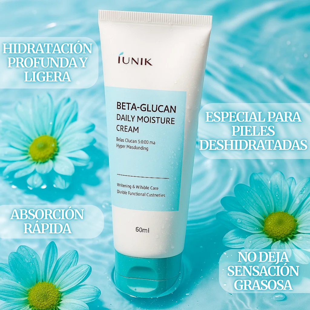 IUNIK - Beta glucan daily moisture cream 60ml