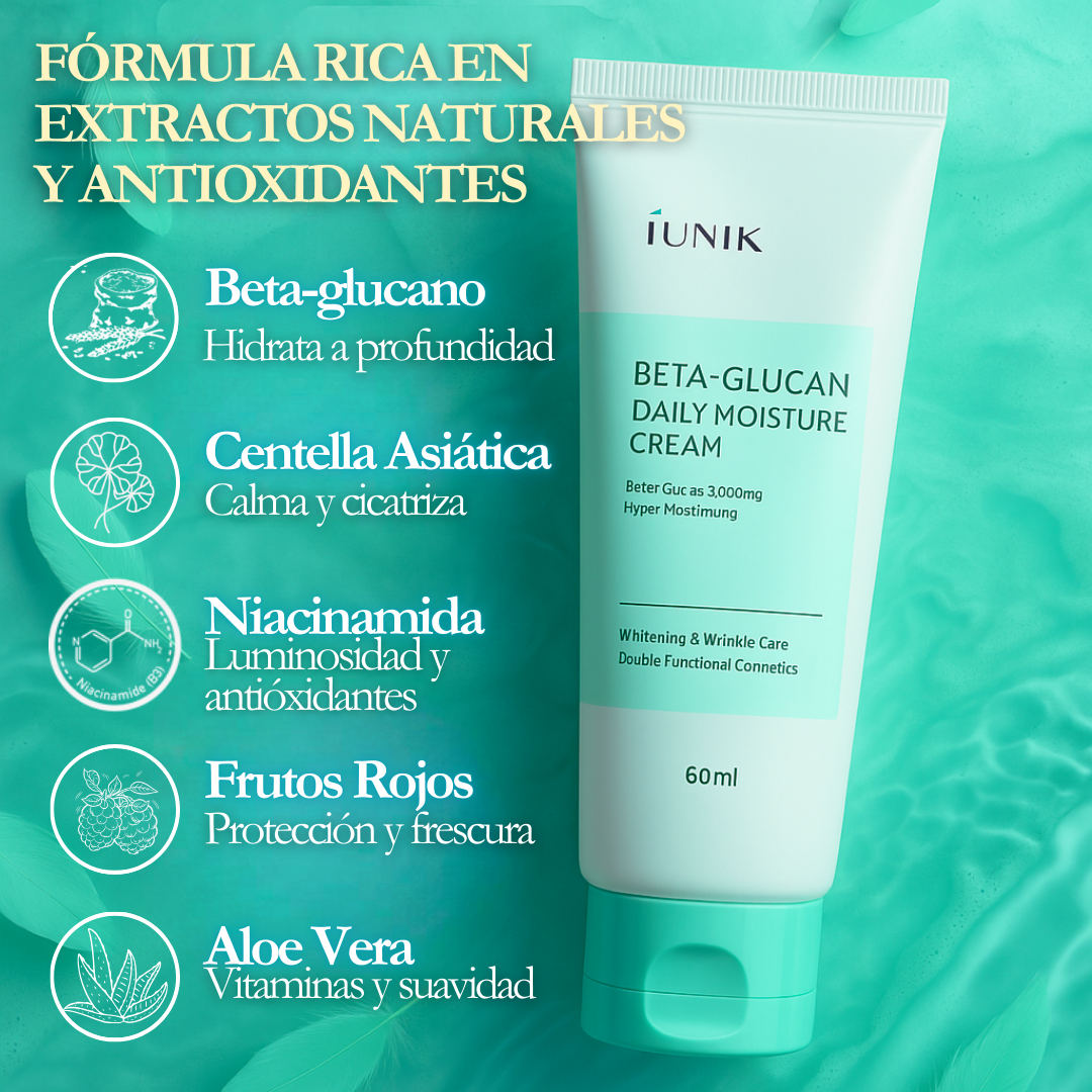 IUNIK - Beta glucan daily moisture cream 60ml