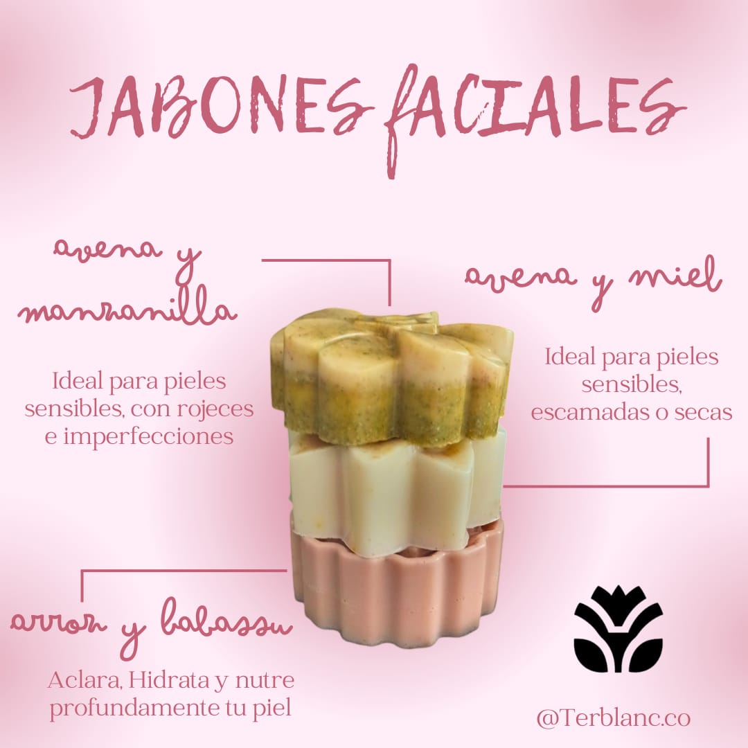 Kit x 3 Jabones Faciales - 100% Natural