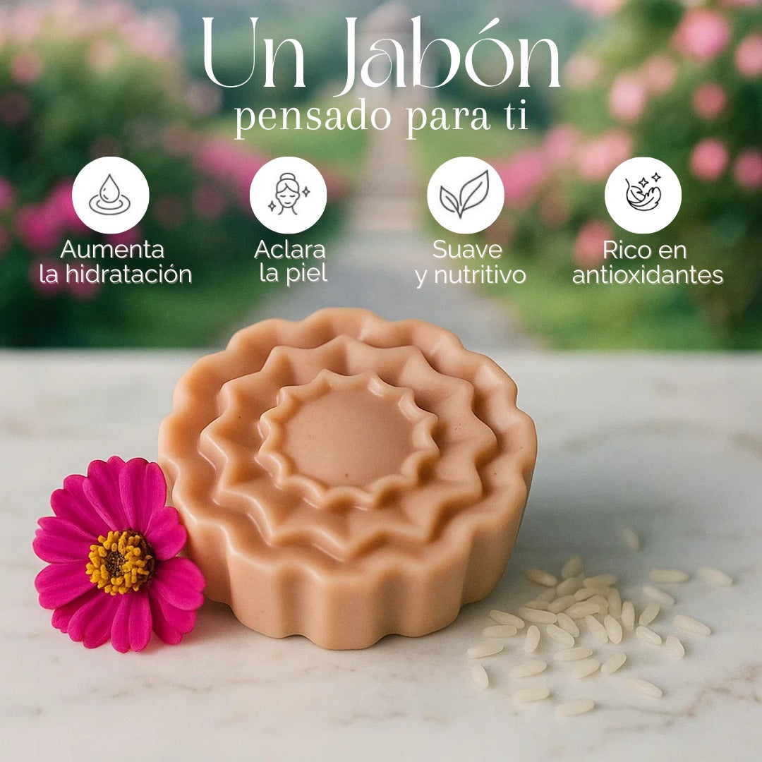 Jabón Facial Arroz y Babassu