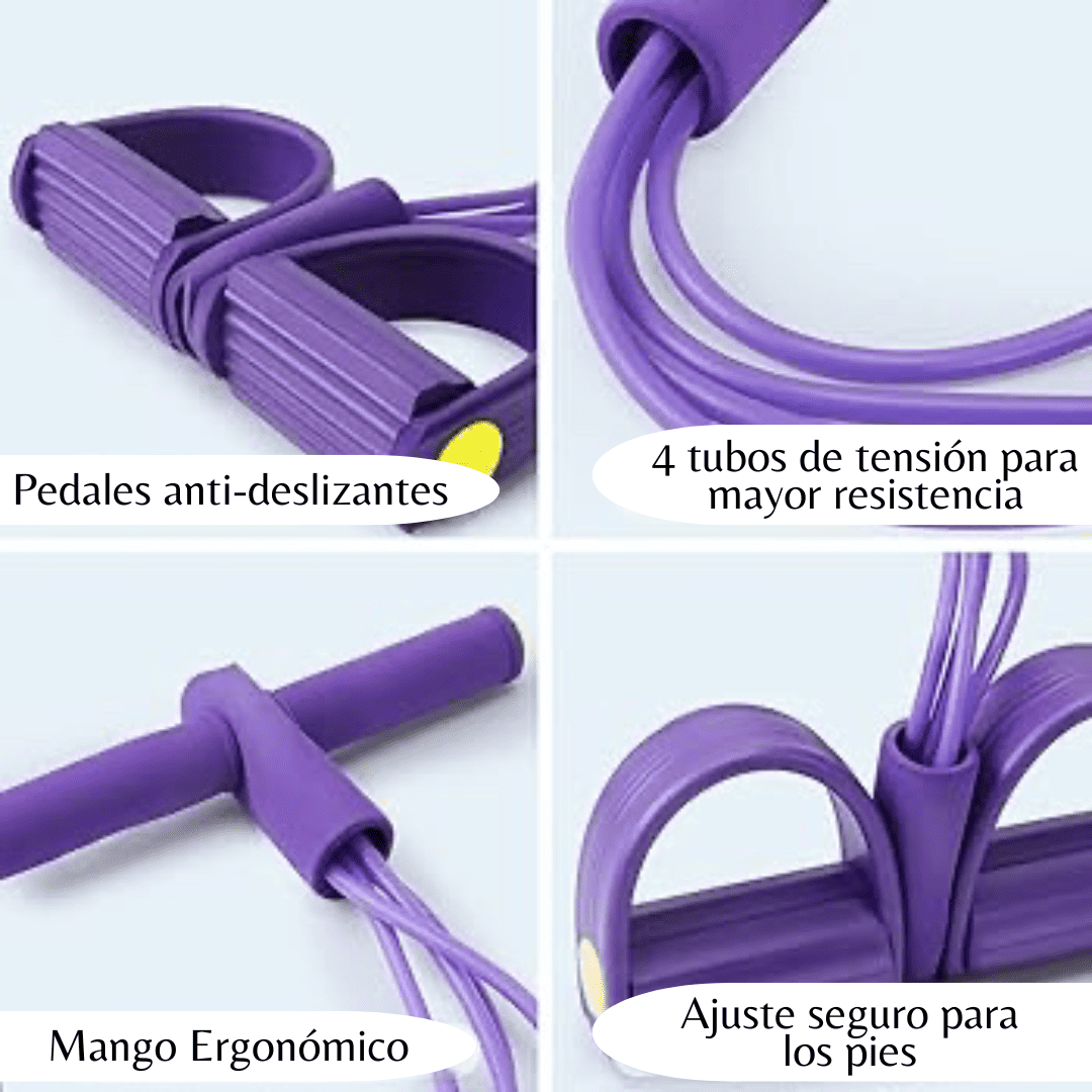BANDAS ELÁSTICAS CON PEDAL PARA EJERCICIO