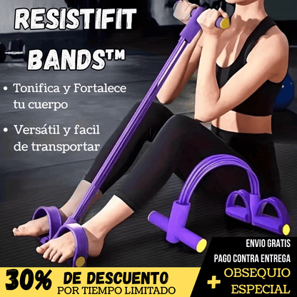 BANDAS ELÁSTICAS CON PEDAL PARA EJERCICIO
