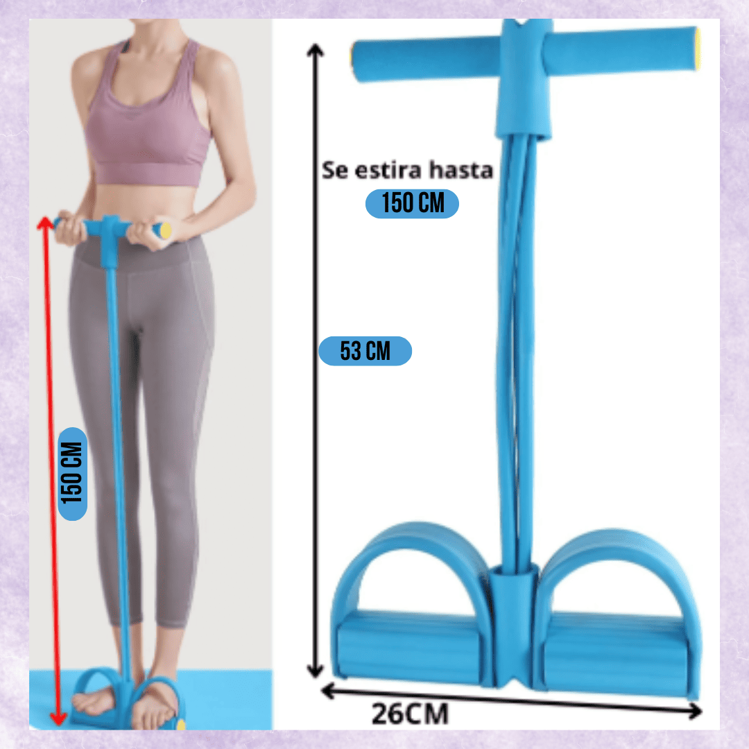 BANDAS ELÁSTICAS CON PEDAL PARA EJERCICIO