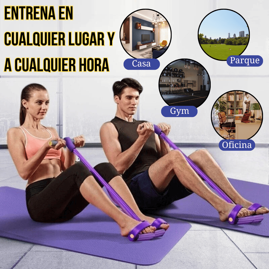 BANDAS ELÁSTICAS CON PEDAL PARA EJERCICIO